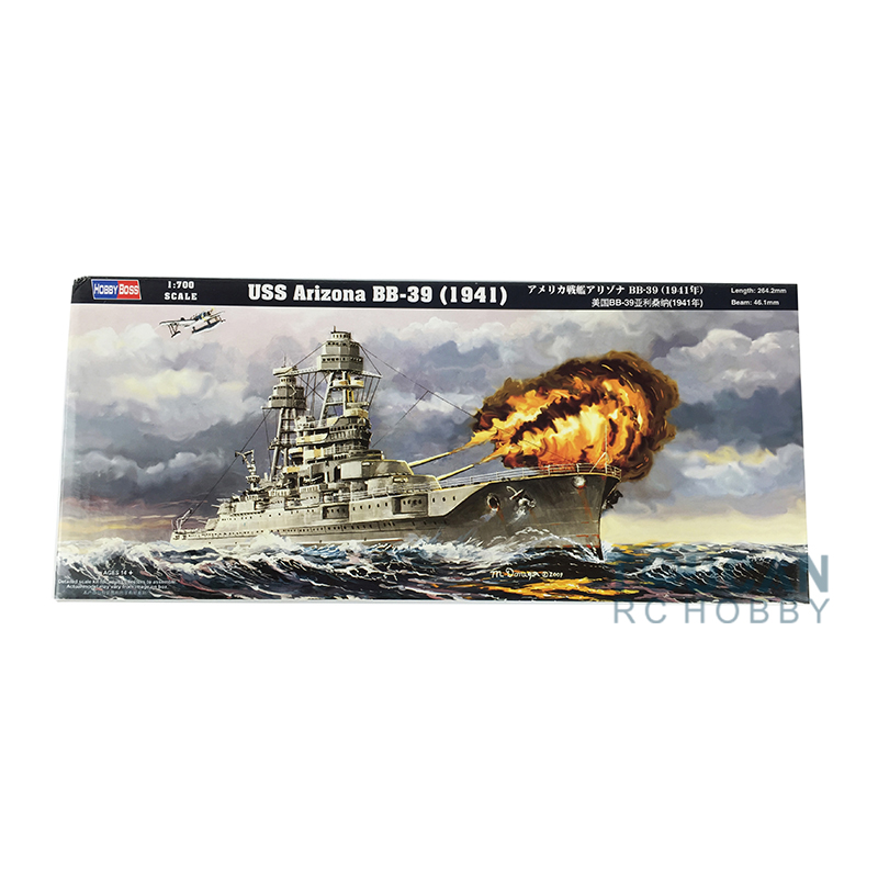 Model Kit Uss Arizona - Hobby Boss 1/700 USS Arizona BB-39,
