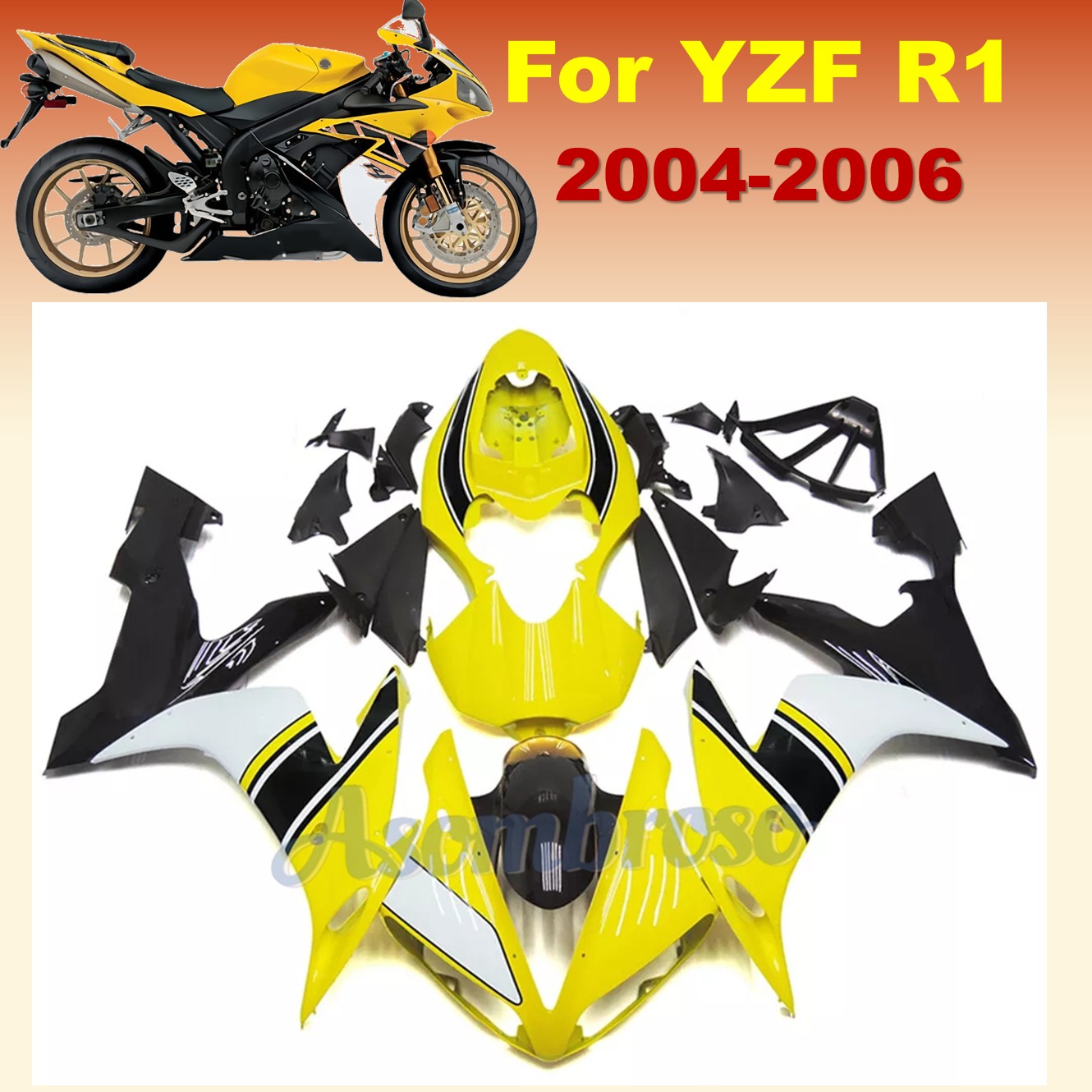 Model Kit Yamaha R1 - Комплект обтекателей для мотоцикла из АБС-пластика