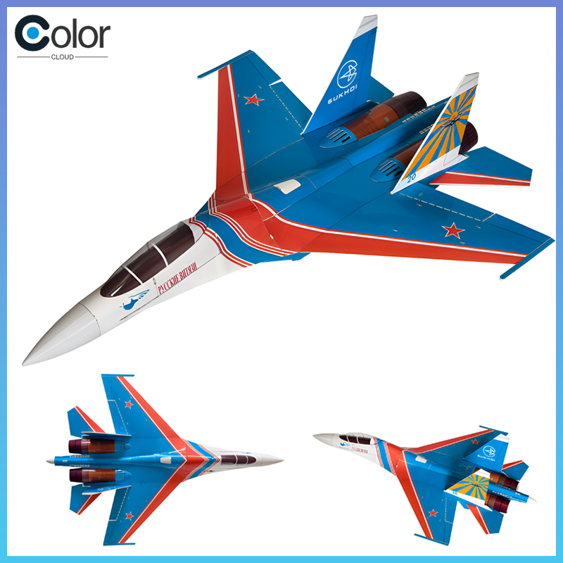 Model Kit Expert - Радиоуправляемый истребитель Су-27 с канальным вентилятором,