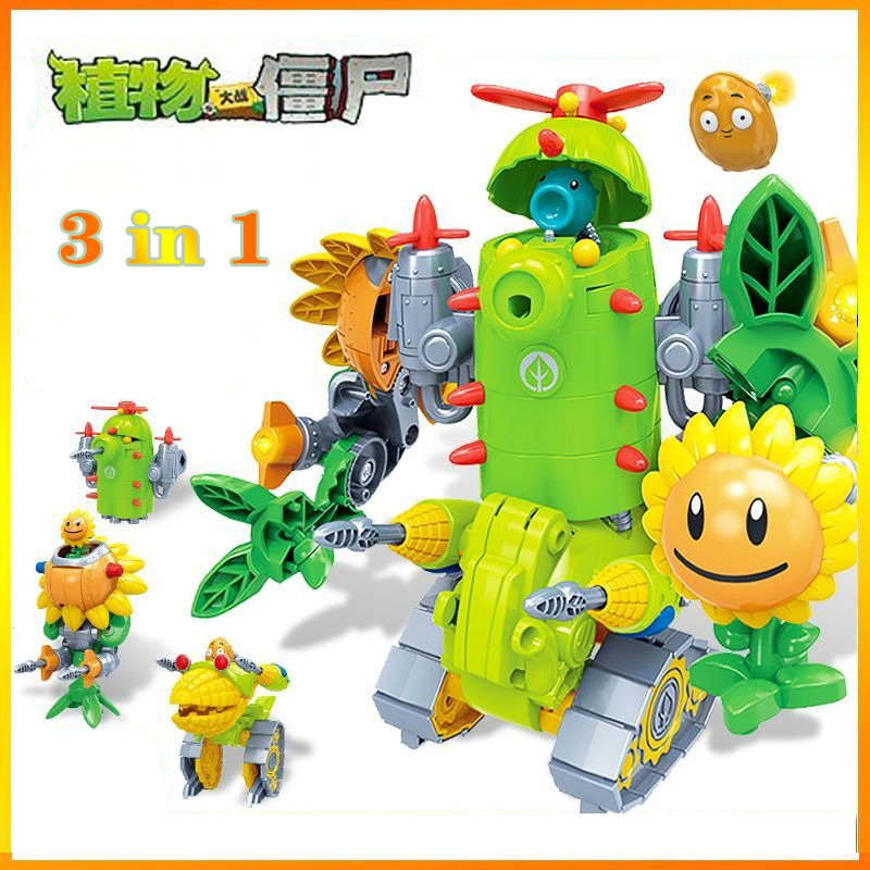 Model Kit Zombie - Новинка 2024: Набор фигурок-роботов Plants vs.