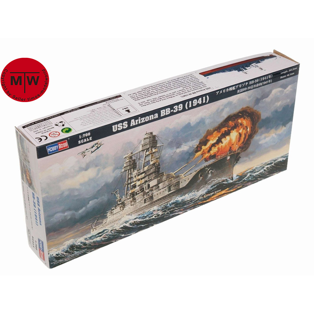 HobbyBoss 83401, масштаб 1/700 – обзор и цена Model Kit Uss Arizona